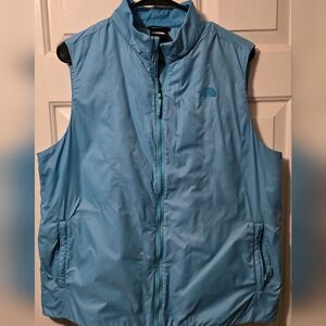 The North Face womens light blue vest